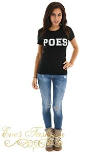 POES Tshirt Black Front
