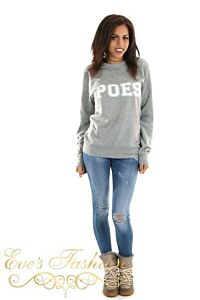 POES Sweater Grey Front