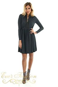 Sterre Dress Antraciet Front