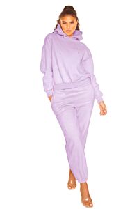 LA Sisters Essential Sweatpants Lilac Front