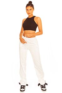 LA Sisters Casual Track Pants White Front