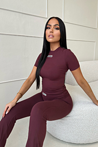 Nena Shortsleeve Top Deep Cherry