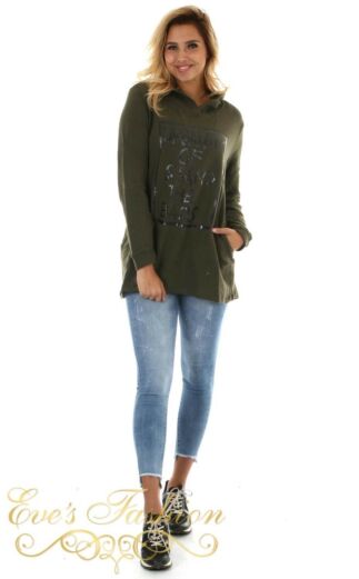Eve Urbanity Sweater Army Front
