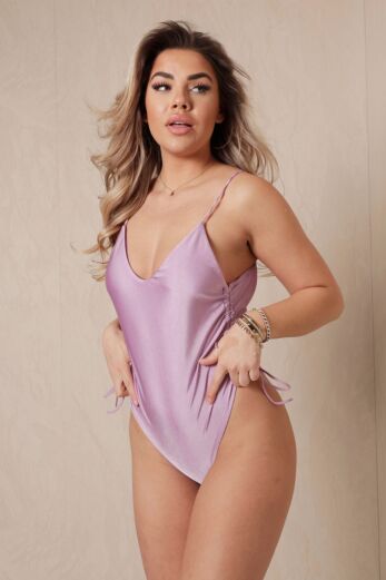 All in Snatched Bathingsuit Lilac