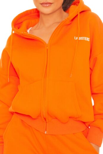 Essential Zipper Hoodie 2.0 Orange