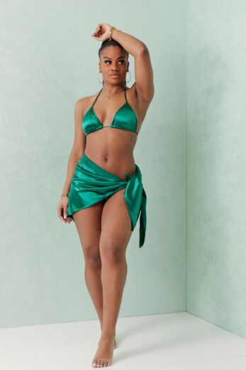 Eve Radiance Shine 3 Piece Bikini Green front