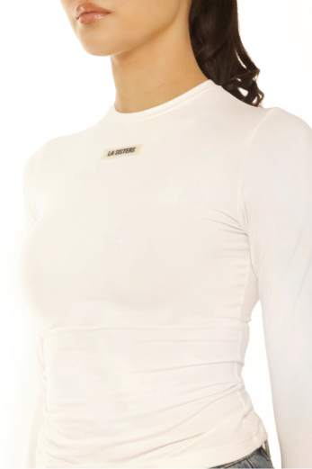 Long Sleeve Essential Top White