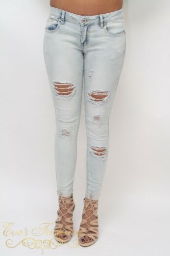 Eve Skinny Ripped Jeans voorkant
