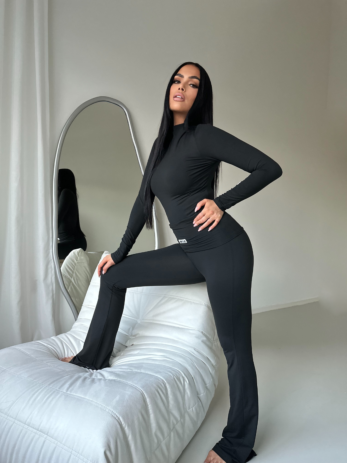 Kimmy Turtleneck Top Black