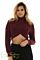 RUNAWAY Cropped Sweater Burgundy