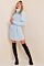 Rose Knitted Coll Dress Blue
