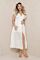 Eve Barbados Ruched Dress White Front