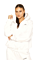 LA Sisters Essential Zipper Hoodie 2.0 White