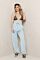 Eve Lazy Wide Leg Joggers Blue Front