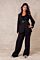 Eve Chloe Belt Suit Black