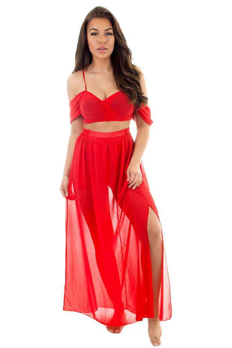 Fab Blossom Two Piece Red Front