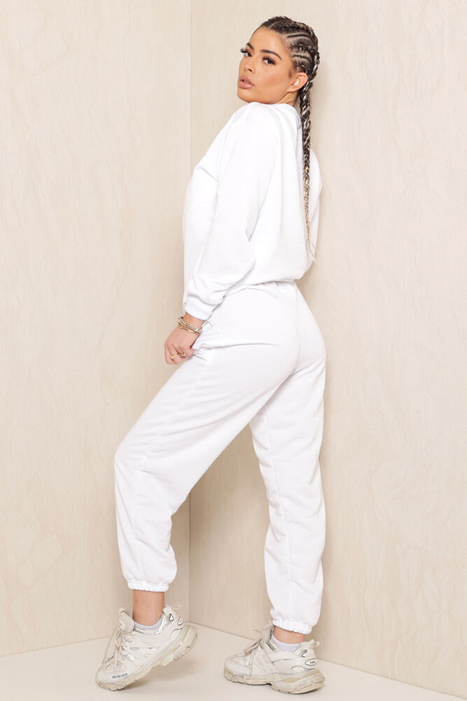 Sweet Girl Sweatpants White, Eve's Fashion